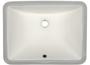Bathroom Sink Bone 17-inch Rectangular