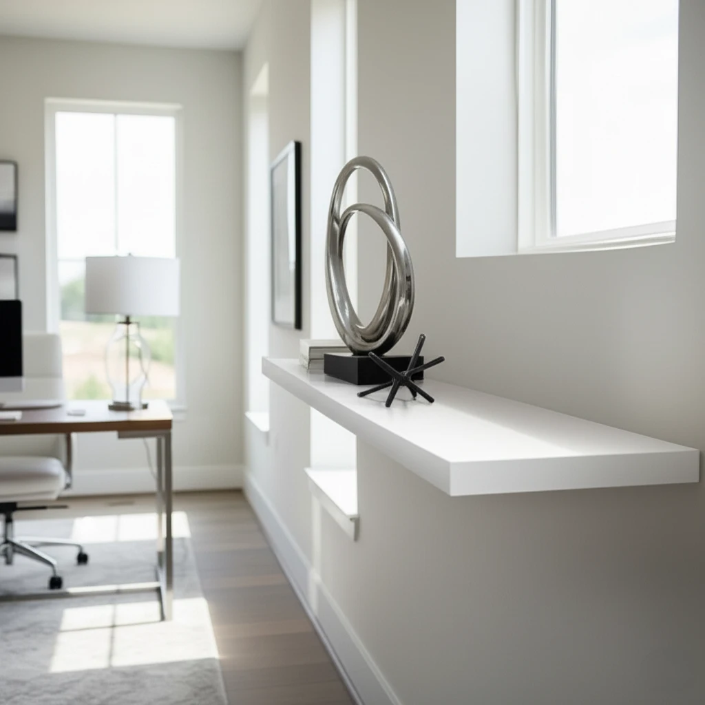 Floating Quartz Shelf
