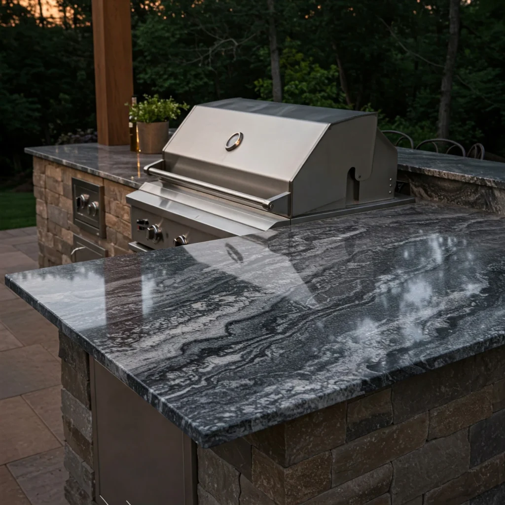 Outdoor Granite Grill Surround 