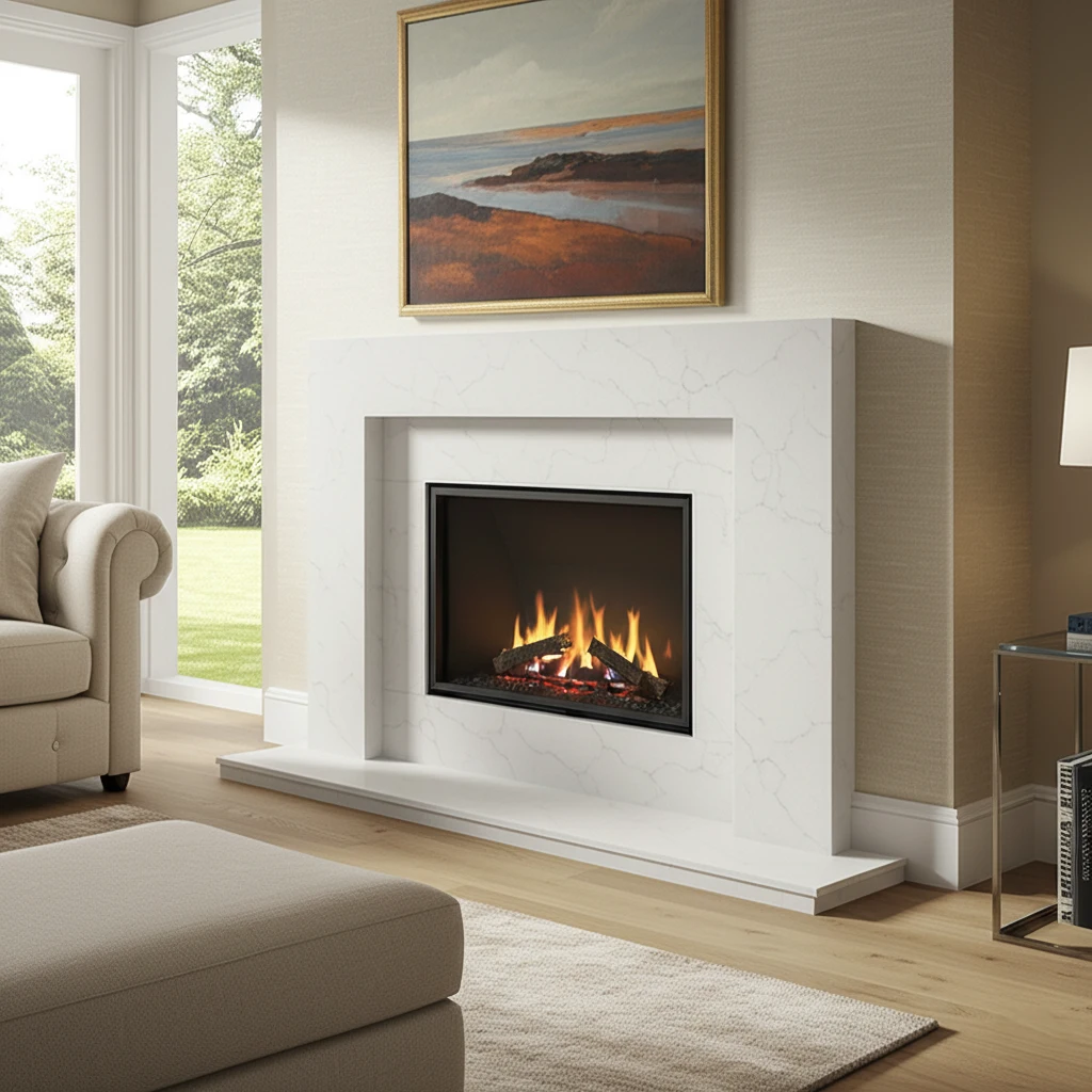 Quartz Fireplace Surround